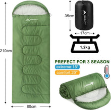 Forceatt Schlafsack 3/4 Jahreszeiten Camping