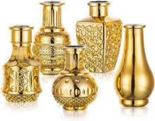Goldene Blumenvasen Set 5-teilig Glas Vasen modern dekorativ
