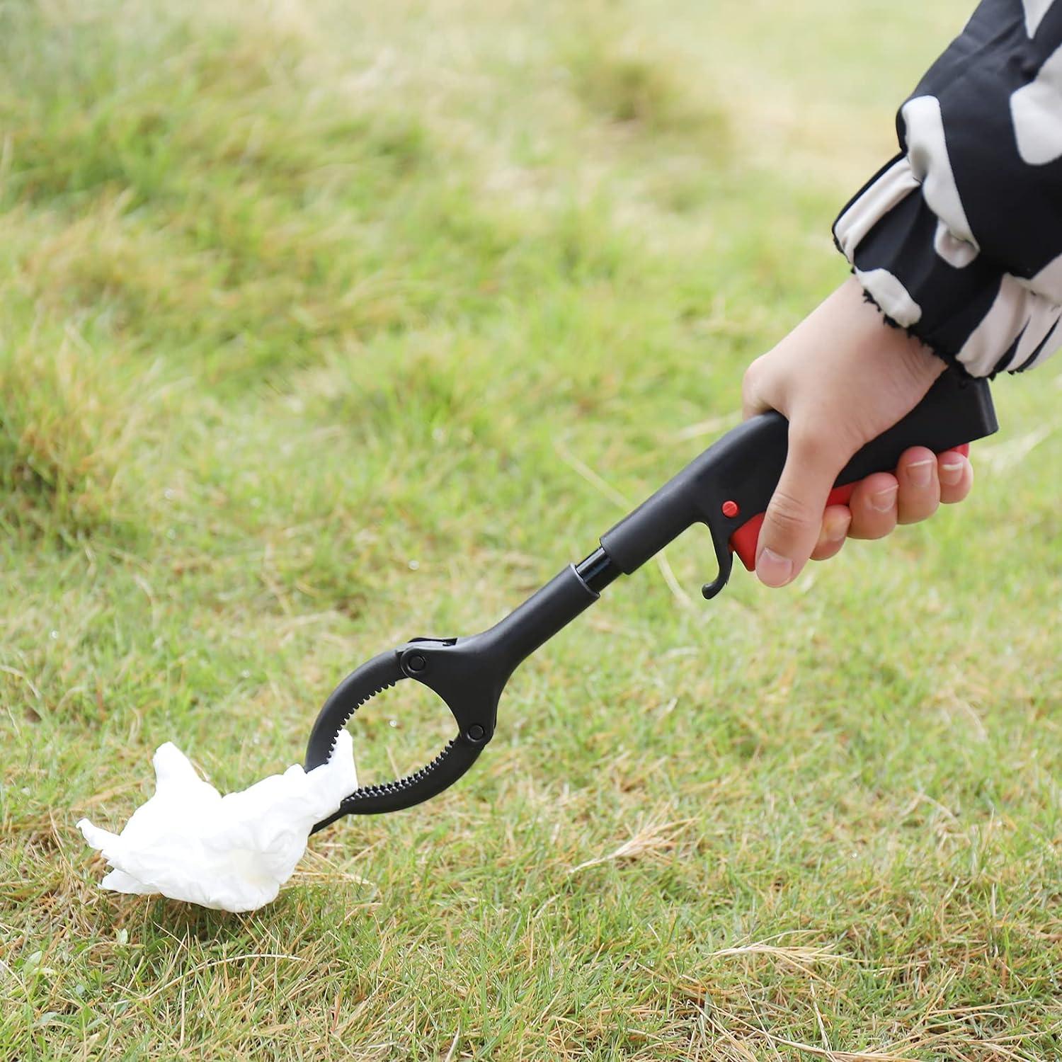 Kurze Müllgreifer Zange für Kinder und Senioren, 2er Set 30cm