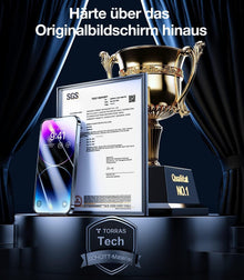 TORRAS iPhone 14 Pro Panzerglas 9H Härte SCHOTT Rohglas