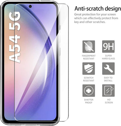 Samsung Galaxy A54 5G Glitzer Handyhülle mit Schutzfolie