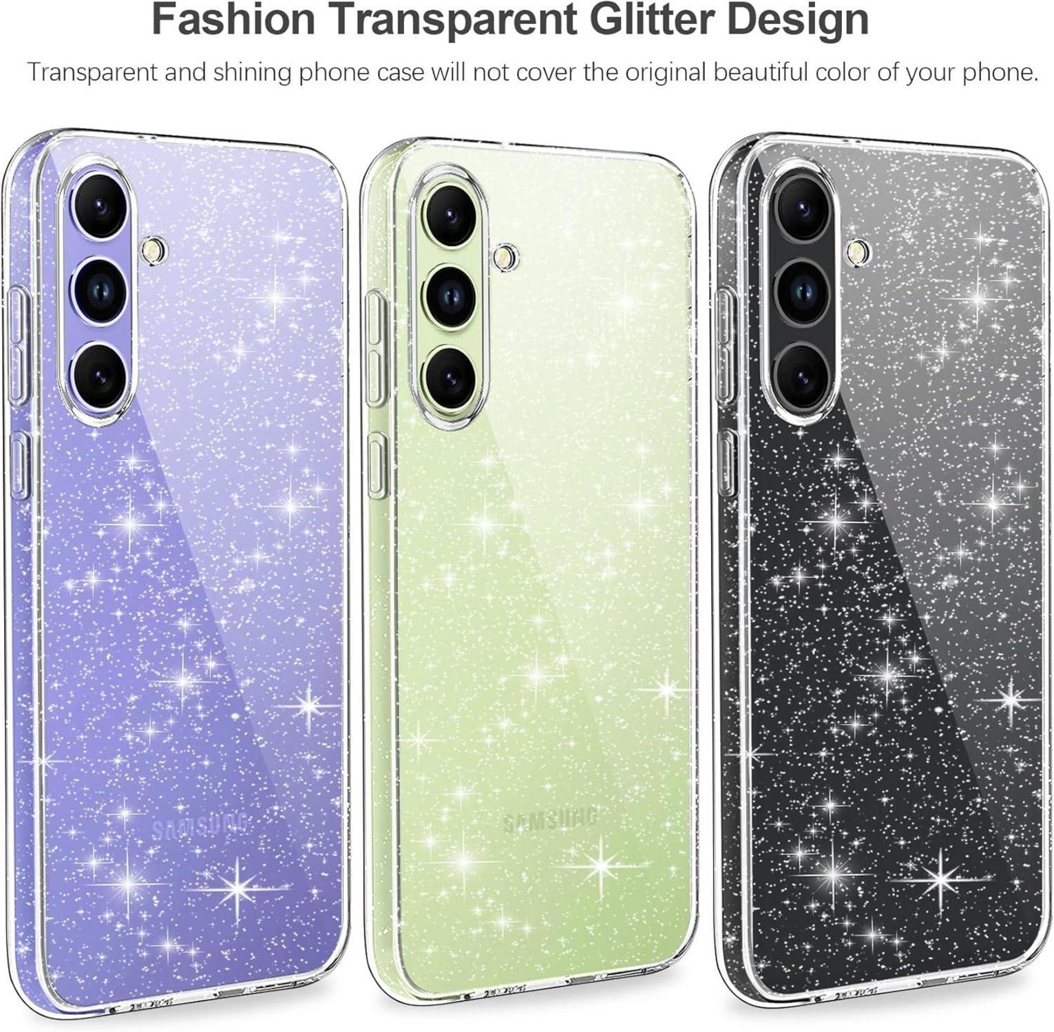 Glitzer Handyhülle Samsung Galaxy A54 5G Transparent Case