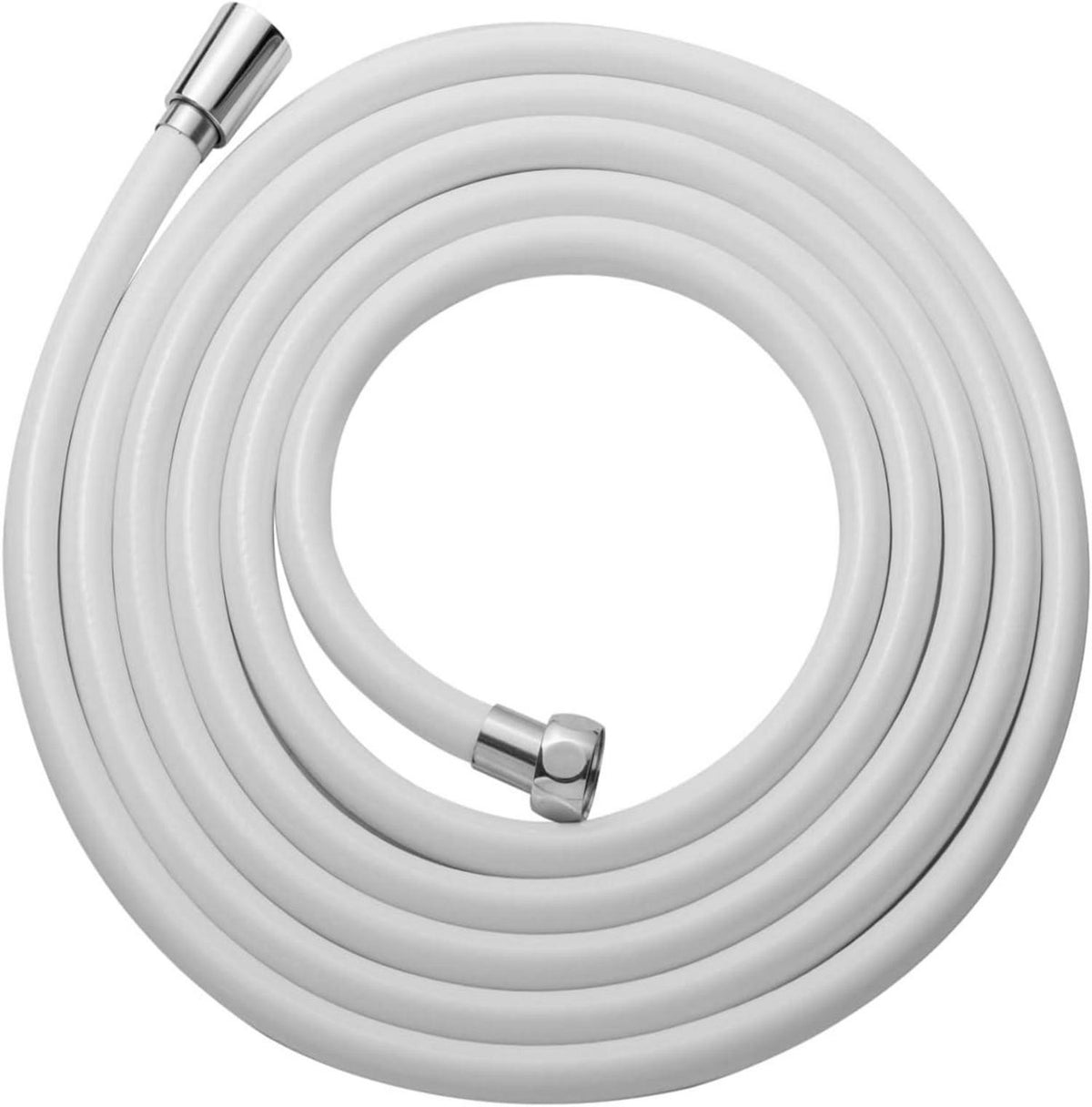 Brauseschlauch 2,5m PVC Duschschlauch Hochdruck weiß flexibel