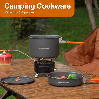 Odoland Camping Kochgeschirr Set für Outdoor Kochen