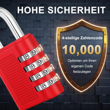 ZHEGE Zahlenschloss 4 stellig Fitnessstudio Vorhängeschloss