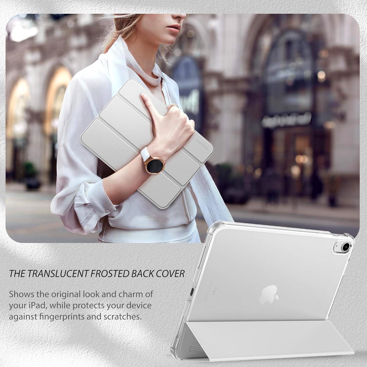 Hülle für iPad 10.9 Zoll 2022 A2757/A2777 Transluzent Silber