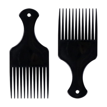 Lockenkamm Afro Kamm 2 Stück Schwarz Afro Haar Pick Haar Styling