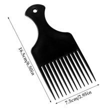 Lockenkamm Afro Haarstyling Werkzeug 2 Stück Schwarz