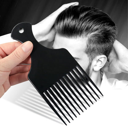 2er Pack Afro Lockenkamm breite Zahn Haar Pick Schwarz