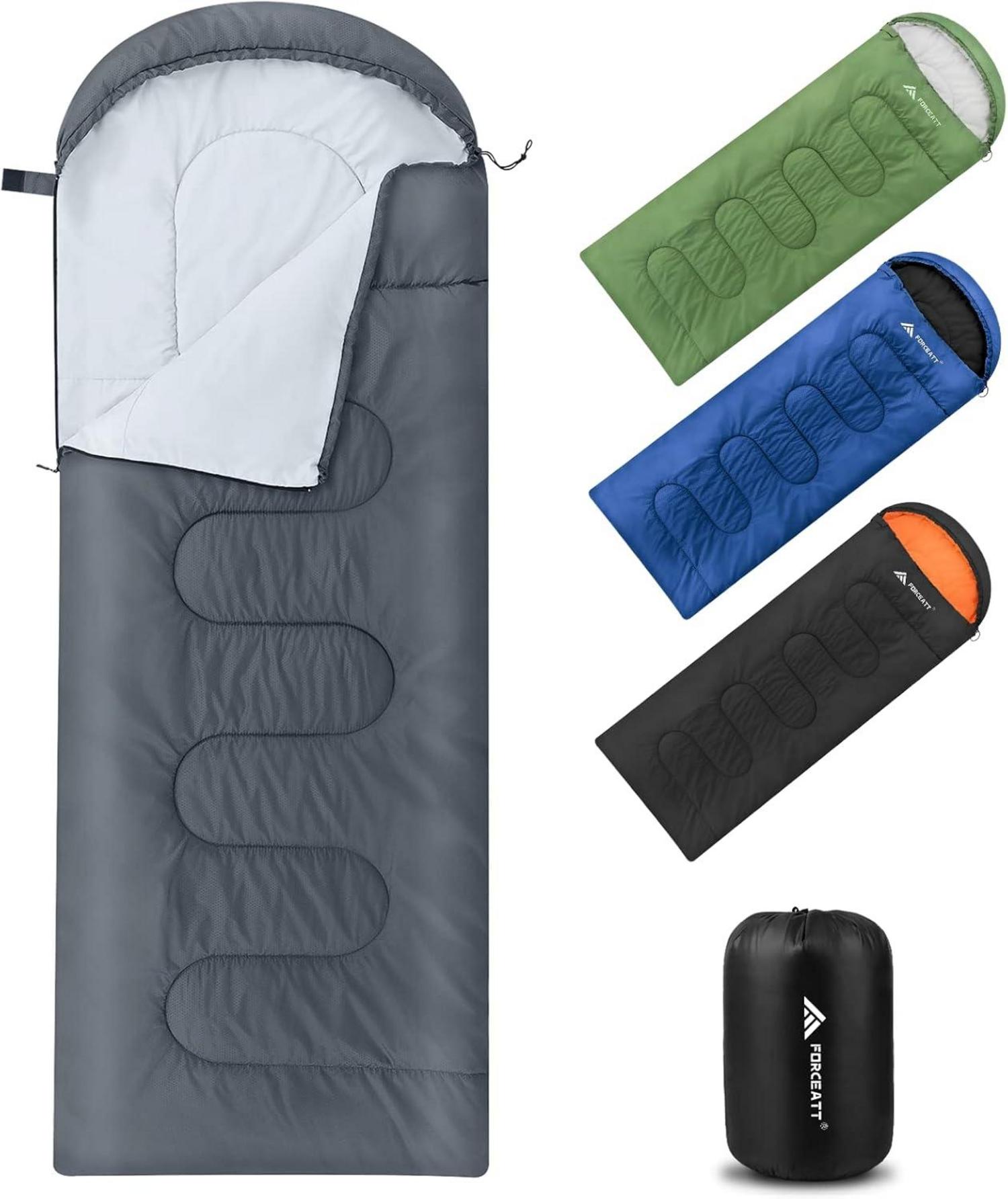 Leichter 3/4 Jahreszeiten Schlafsack 1.4KG Grau