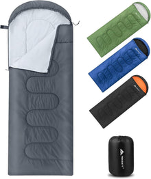 Leichter 3/4 Jahreszeiten Schlafsack 1.4KG Grau