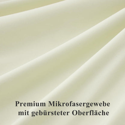 Kissenbezug 65x65 Hellgelb 2er Set Mikrofaser Reißverschluss