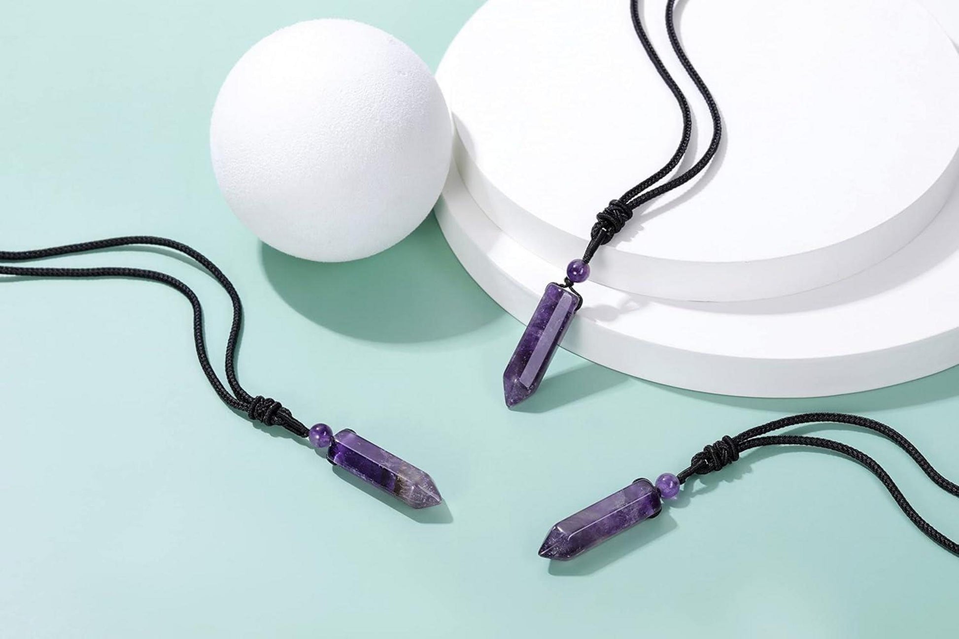 Chakra Edelstein Halskette Hexagon Anhänger Einstellbar Kristall