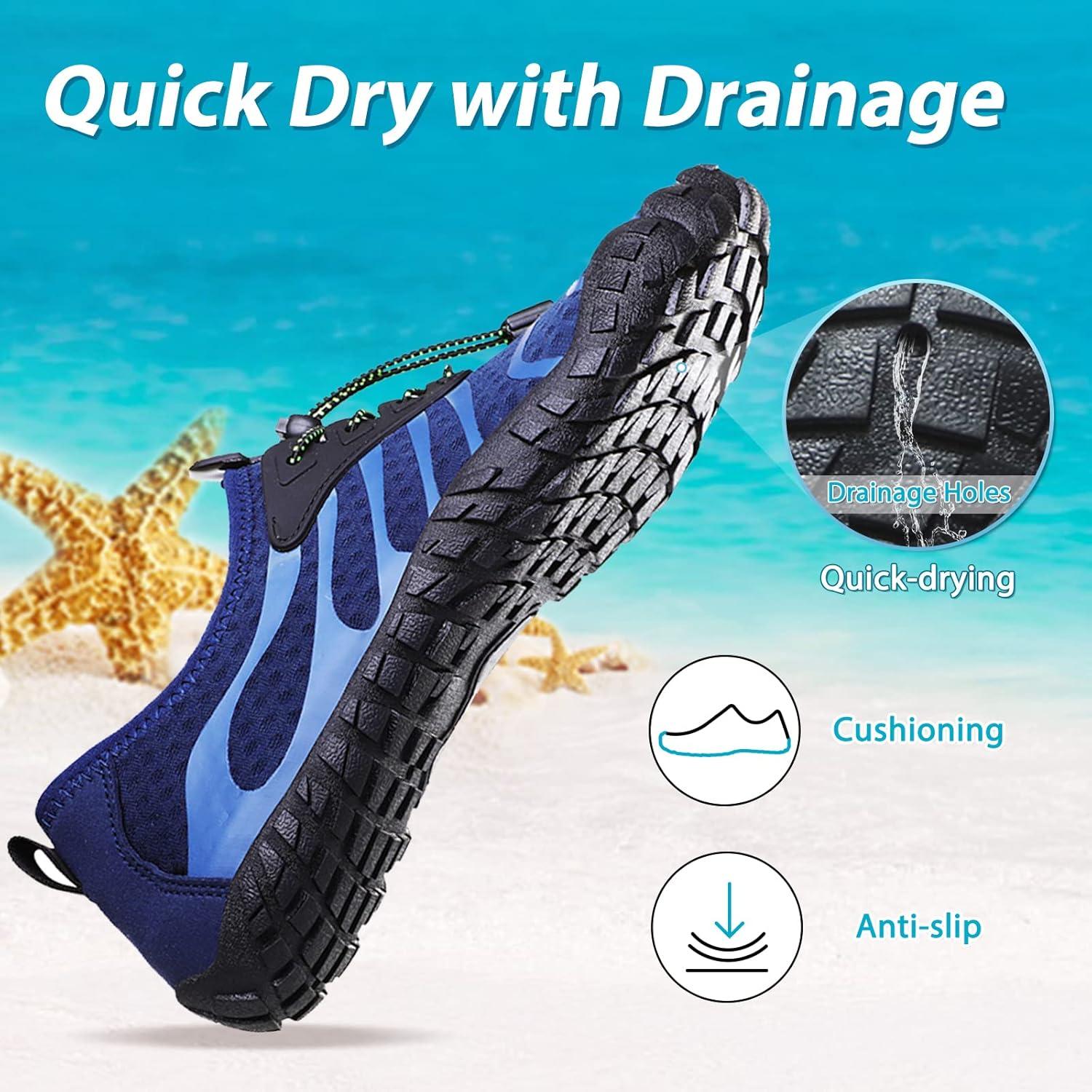Schnell trocknende Wasserschuhe mit Drainagelöchern für Strand und