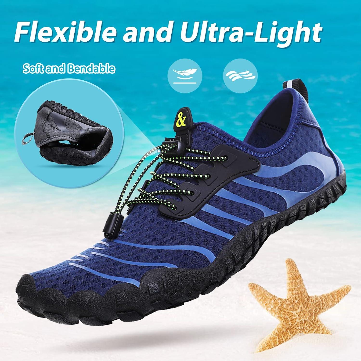 Wasserschuhe Badeschuhe Damen Herren 36-46EU Blau