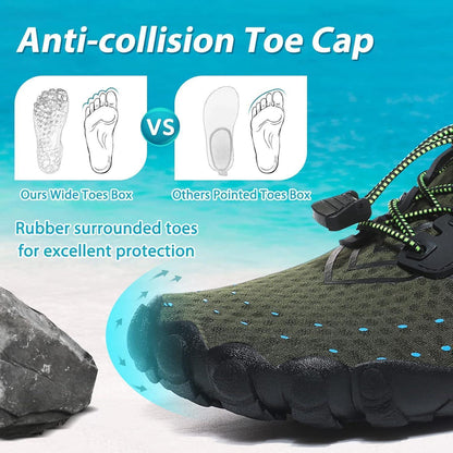 Wasserschuhe Damen Herren Schnelltrocknend Grün 36-46