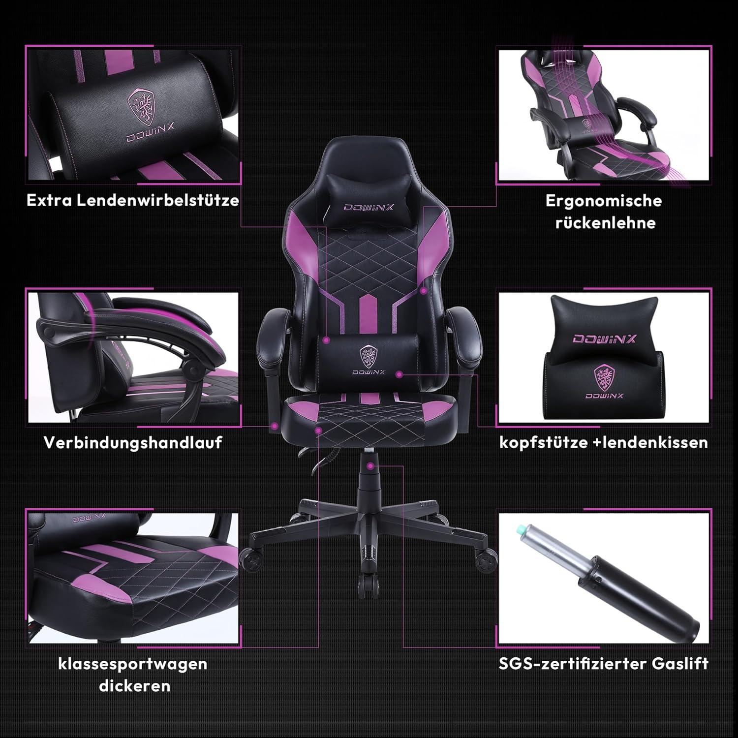 Gaming Stuhl Racing Gamer Stuhl mit Frühling Kissen und