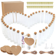 40 Stück Reagenzglas mit Korken 25ml Glasflaschen Deko-Set