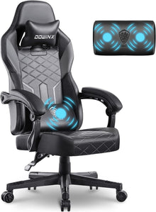 Ergonomischer Gaming Stuhl mit Massage und Fußstütze