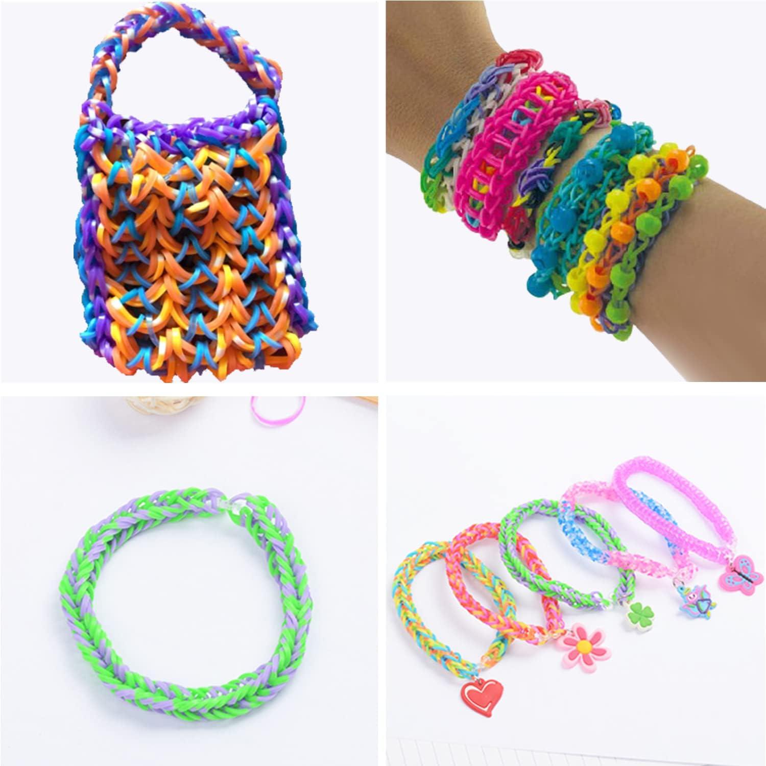 2500+ Loom Bänder Set Gummibänder Zubehör Loops Armbänder Kinder Girls