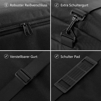 Dokon Auflagentasche Schutzhülle 600D Oxford Schwarz 200x60x75cm