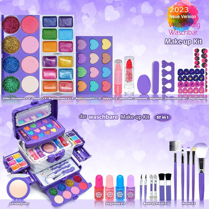 Kinderschminke Set Mädchen Kinder Make Up Schminkkoffer