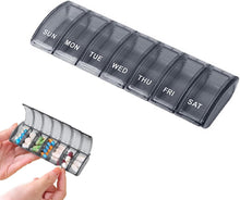 Pillendose 7 Tage Medikamentenbox Blau/Tablettenbox Vitamine