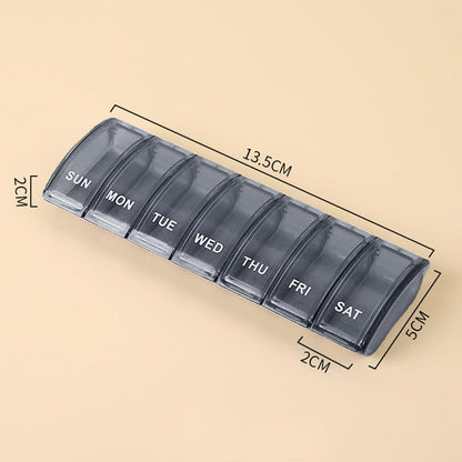 Tablettenbox 7 Tage Pillendose Medikamentenbox Blau
