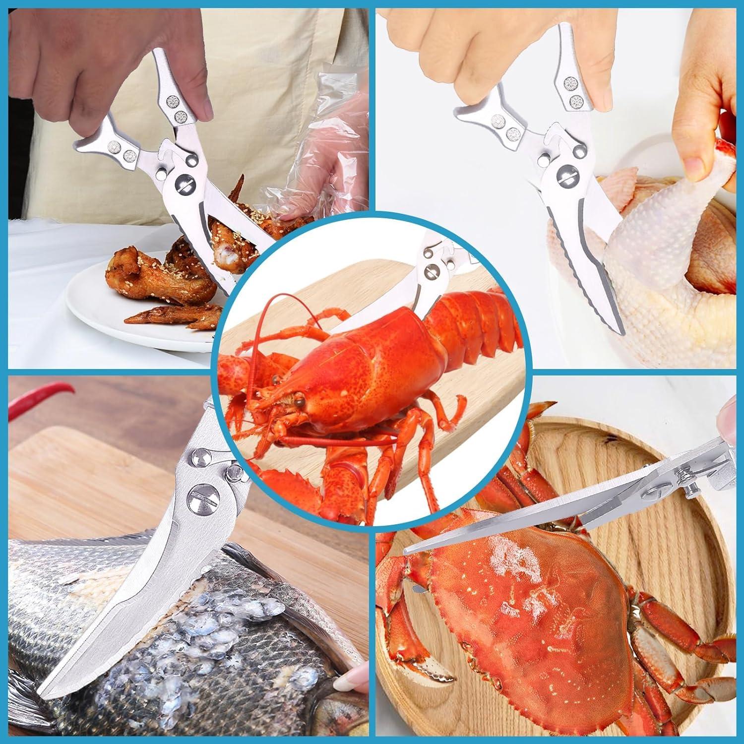 Vielseitige Küchenschere aus Edelstahl für