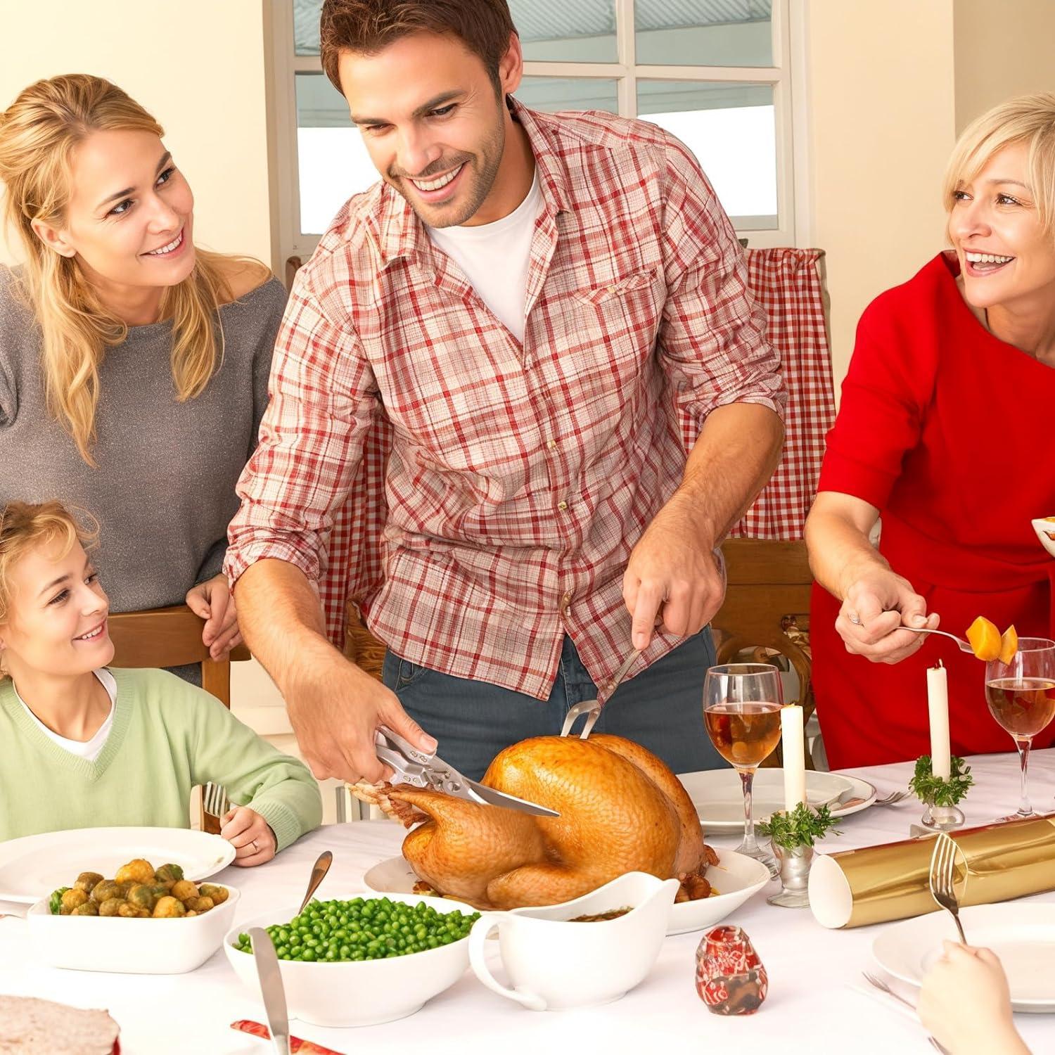 Lost Deer Küchenschere Edelstahl Metallgriffe Huhn Geflügel FischGemüse