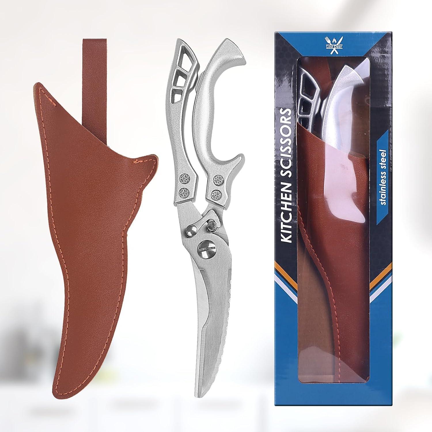 Küchenschere Metallgriffe Knochenschere Edelstahl Geflügelschere