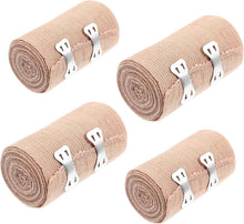 Elastische Bandage Wrap Packung 4 + 8 Zusätzlichen Clips 2 Zoll & 3