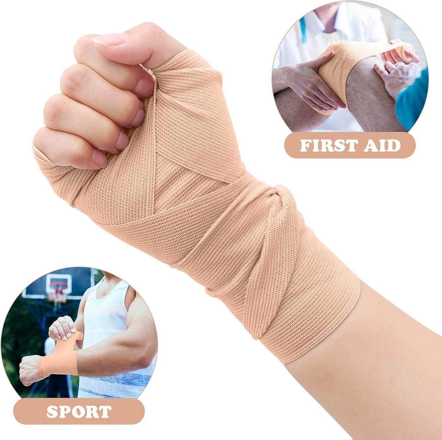 Healifty Elastische Bandage Wrap Knie Knöchel Handgelenk 4 Stück