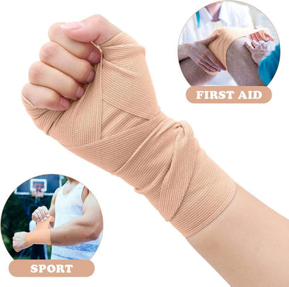 Healifty Elastische Bandage Wrap Knie Knöchel Handgelenk 4 Stück
