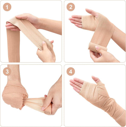 Elastische Bandage Wrap 4er-Pack mit 8 Clips – Knie Knöchel Handgelenk