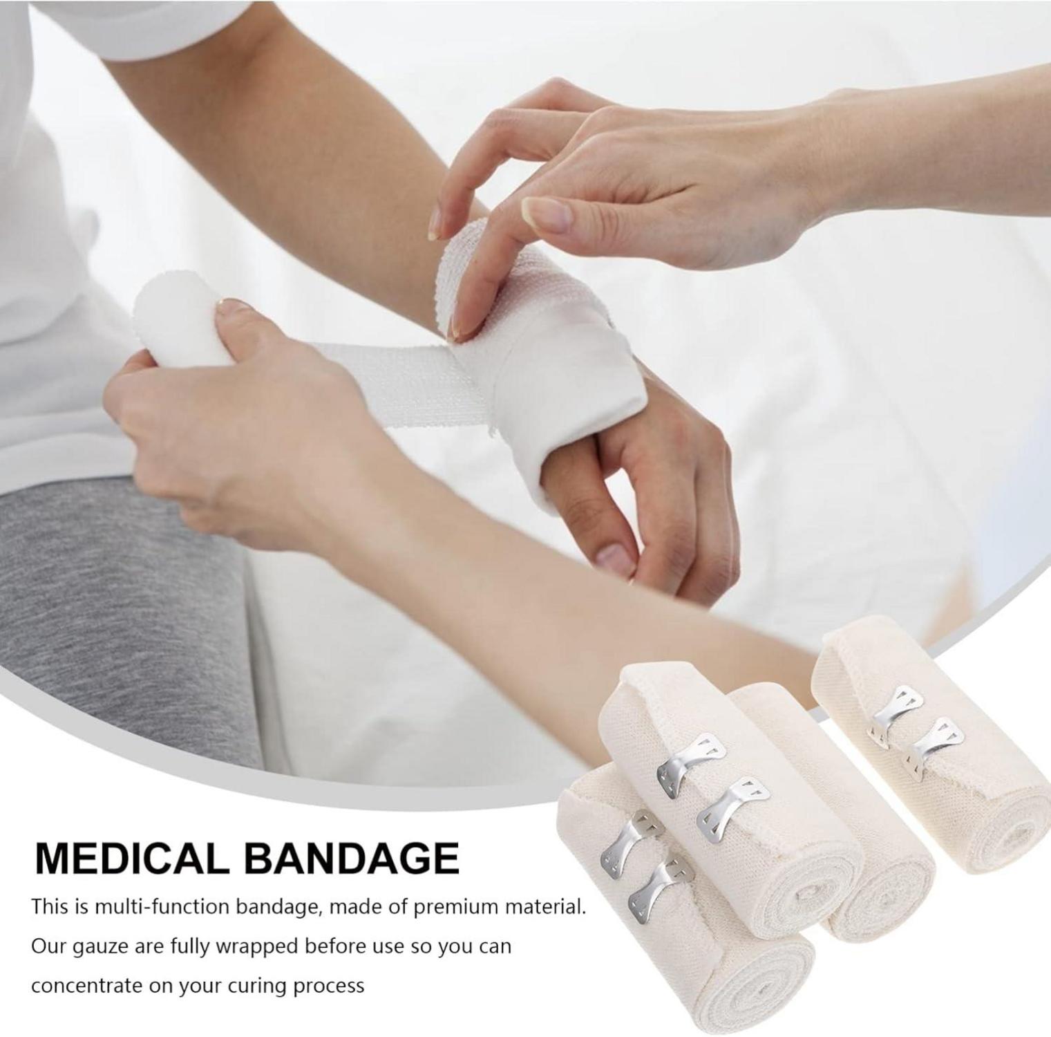 Elastische Bandagenpackung 4 Zusätzliche Clips Knie Knöchel Handgelenk 14.7