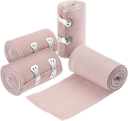 Elastische Bandage Wrap Packung mit zusätzlichen Clips 3 Zoll & 4 Zoll