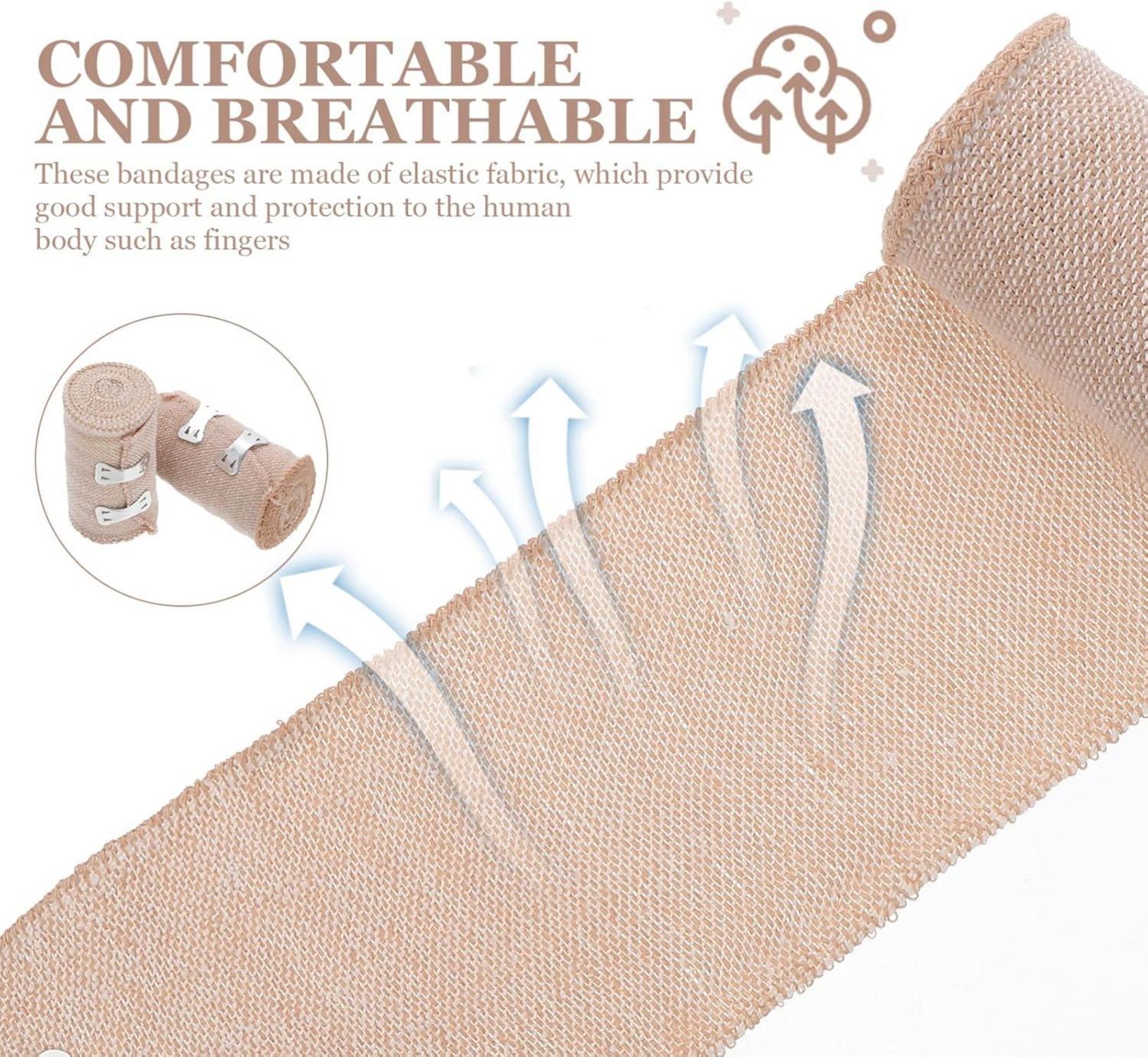Elastische Bandagenpackung mit Clips für Knie Knöchel