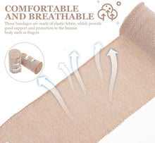 Elastische Bandagenpackung mit Clips für Knie Knöchel