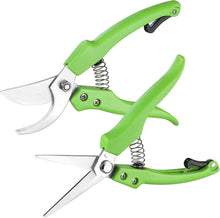 Gartenschere Set 2tlg. Bypass Astschere Ernteschere Gartenarbeit