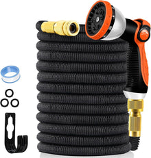 Flexibler Gartenschlauch 15m 10 Sprühmuster 3750D Gewebe 3/4 Zoll 1/2