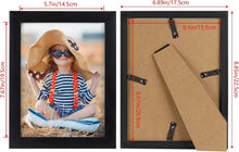 EXYGLO 7er Set Schwarz Bilderrahmen Collage 15x20 cm