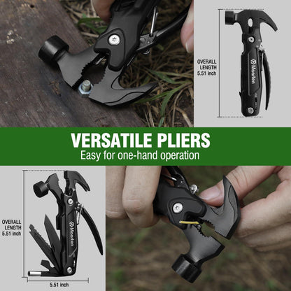 Multitool Camping Hammer Geschenke Männer Vatertag 14in1 Hämmer