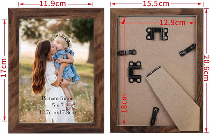 Rahmen-Set 13x18cm Braun, 7er Fotorahmen