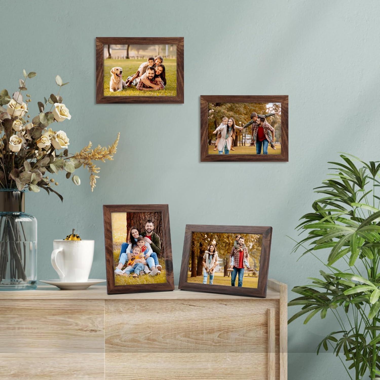 Bilderrahmen Collage Set 13x18 cm Dunkler Rahmen 7er-Pack