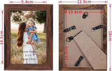 Bilderrahmen Collage 10x15cm Braun 7er Set - Leichter