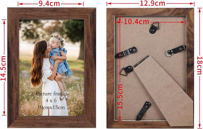 Bilderrahmen Collage 10x15cm Braun 7er Set - Leichter