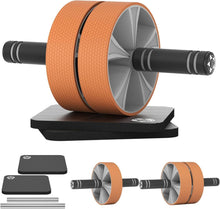 Bauchroller Set für Core Strength Training mit Kniematte