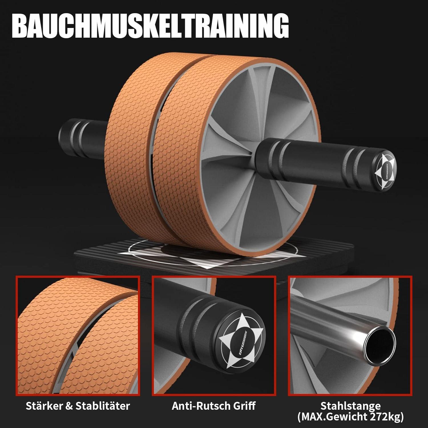 EnterSports Bauchroller Set für effektives Heimtraining