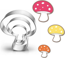 Pilz Ausstecher Set für Kinder - 3 Größen - Edelstahl - Plätzchen